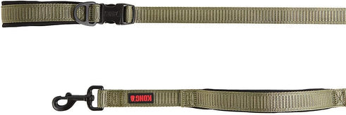 KONG Comfort Ultra Durable Traffic Padded Handle Hands-Free Quick Control Leash - 6' (Green)