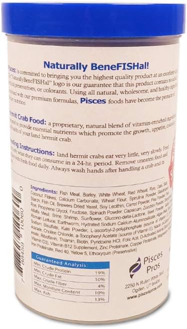 (15oz)- HBH Variety Bites Hermit Crab Food Hermit Crabs Need A Nutritious Diet to Ensure Lively Behavior and Growth