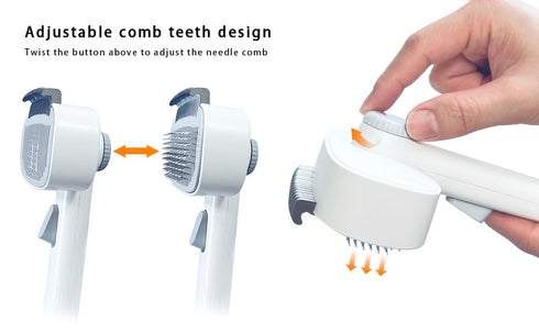 2-In-1 Pet Grooming Kit;Dog Brush For SheddingCat Brush For Long Haired Cats- Self-Cleaning Shedding & Detangling