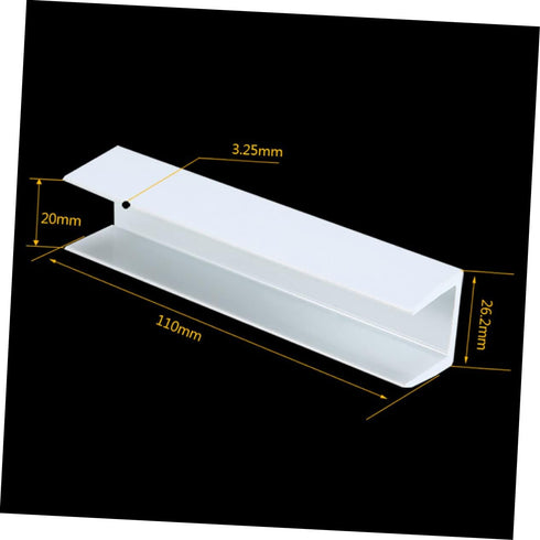 12 Pcs Safety Door Reinforcement Tools, Baby Gate and Stair Reinforcement Parts for Kids, White PVC Fence