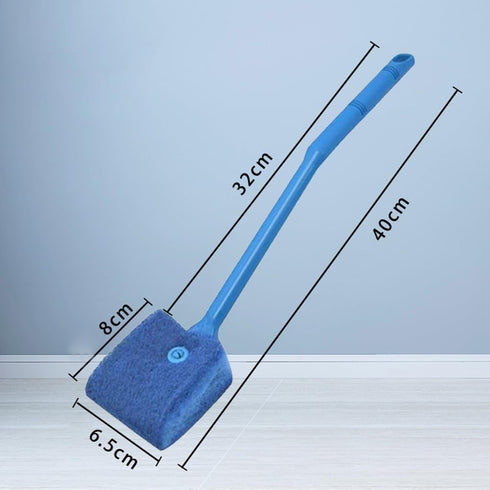 Generic Aquarium Algae Scraper Fish Tank Cleaner Brush Long Handle Double Sided Sponge Glass Cleaner Aquarium Cleaning