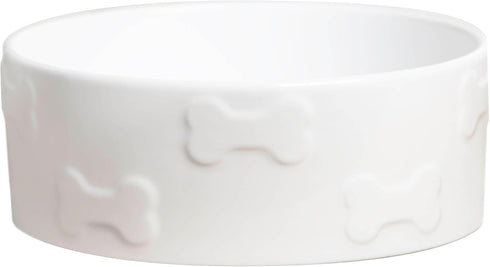 Park Life Designs Pet Bowl - Manor, Small, White