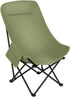 Portable Camping Chair, High Back, Lightweight Collapsible, Moon Chair Design, 264 lbs
