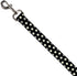 Buckle-Down Dog Leash, Daisies Scattered in Black White Yellow, 6 Feet Long, 0.5 Inch Wide