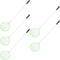5pcs Fine Mesh Aquarium Fishing Nets Plastic Brine Shrimp Sieve Fish Tank