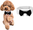 Elegant Dog Bow Tie, Adjustable Tuxedo Bowtie with White Collar for Formal Pets, Perfect for Special Occasions