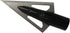 12pcs 135 0.35" 1" 2-Blade, Traditional Wooden Arrow Specific Hunting Broadheads - Grain, Inner Aperture, Cutting