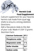 Undique Organic Hermit Crab Food with Quail Egg Shells - Nutritious, Balanced Diet & Calcium-Rich Treats for Hermit