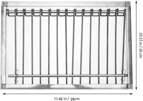 Pigeon Bird Cage Door Coop, Automatic Chicken Wire Frame Cages Supply (29 x 26cm)