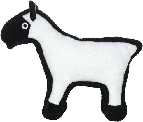 TUFFY World's Tuffest Soft Dog Toy; Barnyard Sheep; Squeakers; Multiple Layers; Made Durable, Strong & Tough;