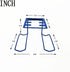 Tennis Racket Holder, Wall Mounted Metal Holder for Heavy-Duty Steel, Holds 6 Balls & 4 Racquets, Orange