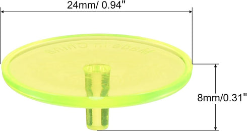 PATIKIL Round Transparent Golf Ball Marker, Pack of Marking Tool for Golf Sport Accessory