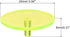 PATIKIL Round Transparent Golf Ball Marker, Pack of Marking Tool for Golf Sport Accessory