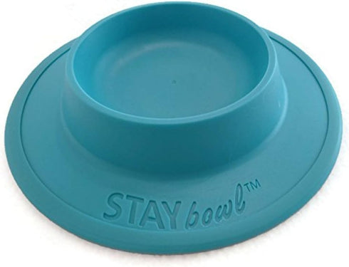 Pet Food and Water Bowl for Cats, Toy Breed Dogs, Bearded Dragons, Turtles, Small Pets (3/4 Cup, Sky Blue)