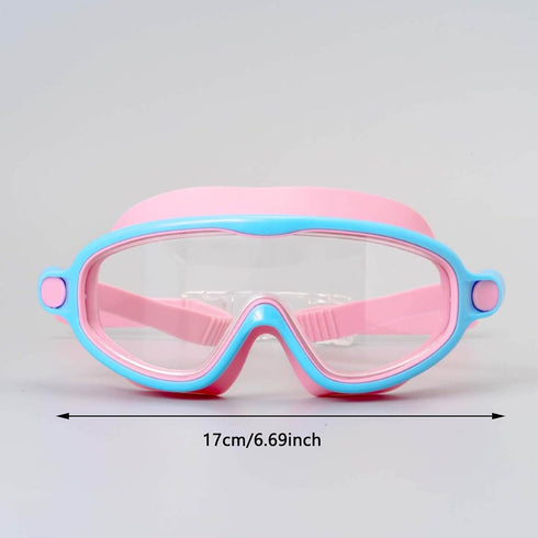 Generic Swimming Pool Goggles, Comfortable Clear Vision Goggles with Ear Plugs Nose Clip,Antifog Wide View Pool Goggles