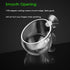 capetsma Aquarium Plant Pot, Glass Holder for Fish Tank Plants, Decoration Cup with 2 Suction Cups, 1 Pack