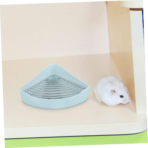 Chinchillas Litter Box Ceramic Triangle Potty for Small Pets Leak Design for Guinea Pigs Easy