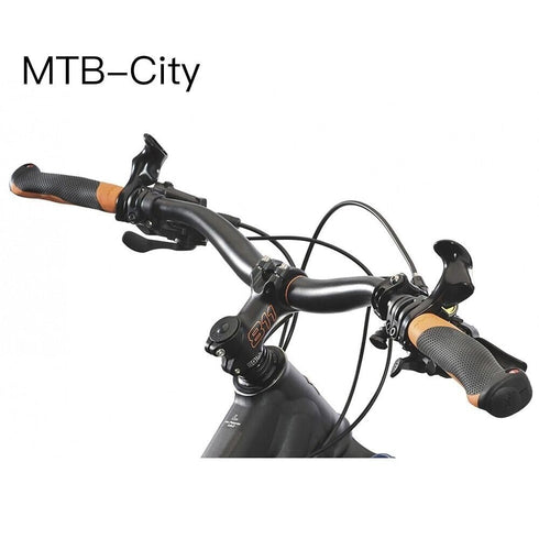 Mountain Bike Handlebar Ends, Lightweight Ergonomic Design Bar Ends Attachments with Fluorescent Lamp