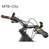 Mountain Bike Handlebar Ends, Lightweight Ergonomic Design Bar Ends Attachments with Fluorescent Lamp