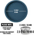 3 Pack Small Cat Food Can Lids, Silicone Covers for 3 oz & 2.5 oz Cat Food Cans, Dark Blue