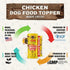 Flavor God Dog Food Topper for Picky Eaters, Chicken Flavor - Low-Calorie Meal Sprinkle Topper for dogs, 3.3 oz