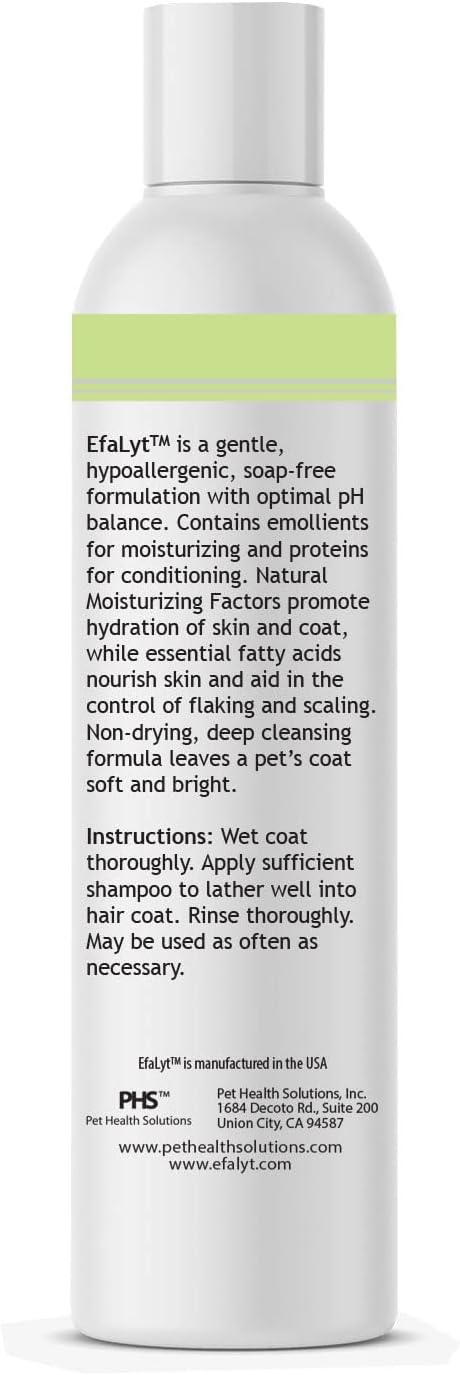 EfaLyt Hypoallergenic Shampoo for Pets - Blend of Proteins, Essential Fatty Acids, Control Flaking and Scaling, Optimal
