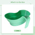 Generic 31.75 Oz (900 Ml) Senior Emesis Basin, Reusable Spill-Proof Mouthwash Container, Ergonomic Handle, Capacity