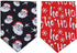 BoomBone 2 Pack Christmas Dog Bandana, Triangle Bibs Pet Scarf for Medium to Large Dogs