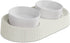 Ceramic Elevated Cat Bowls - 15° Tilted Raised Cat Food Bowls for Indoor Cats, Anti Vomiting Set