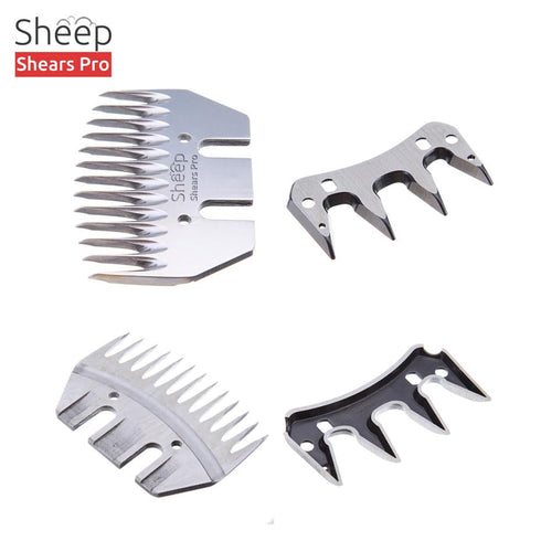 Clipper Blades 13 Tooth Straight Blade Replacement - Universal Sheep Cutter Blades Set with 2 x Oil Lubricant