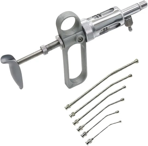 DFUVFKGOP 10ml Bird Feeding Continuous Syringe Vaccination Birds Chicken Parrot Adjustable Syringe Farm Animal Poultry