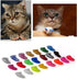 100pcs Cat Nail Caps Kitten Caps with 5pcs Adhesive Glue, 5pcs Applicators, and Instruction