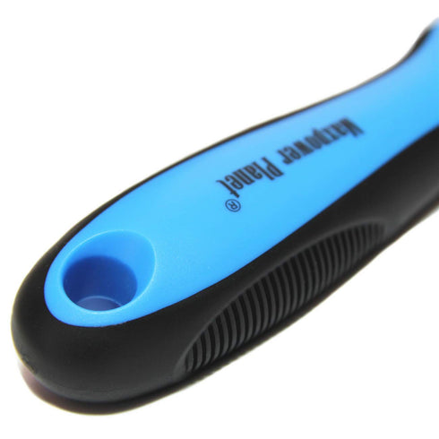 Maxpower Planet Pet Grooming Brush - Extra Wide Double Sided Dematting Rake for Dogs and Cats, Blue, S