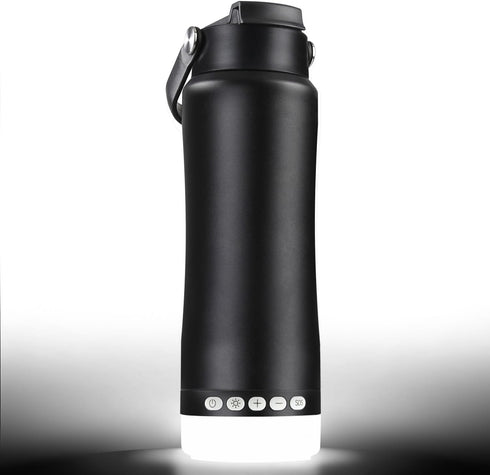 2-in-1 Sports Water Bottle with Camping Lantern, Detachable LED Lights with 5