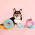 ZippyPaws Burrow- Interactive Dog & Puppy Toys, Hide & Seek Plush Dog Puzzles for Small & Medium Dogs - Coffee & Donutz