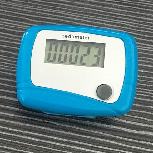 Red Portable Counter Mini Digital LCD Pedometer, Sports Walking Running Step Counter Meter with Calorie Monitor