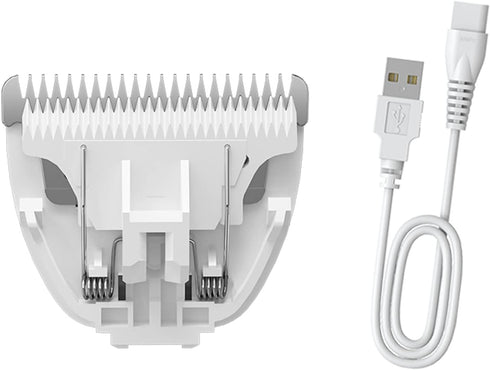 Blade Replacement & Charged Cable for Pet Hair Trimmers, 1 Replacement Blade & 1 Replacement Cable for Dog Shavers