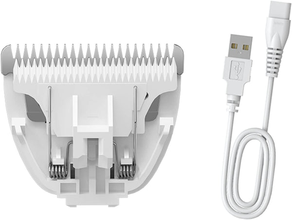 Blade Replacement & Charged Cable for Pet Hair Trimmers, 1 Replacement Blade & 1 Replacement Cable for Dog Shavers