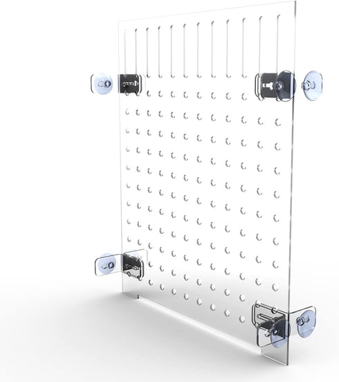 Aquarium Fish Tank Divider, Clear Acrylic Isolation Grid Board with Suction Cups for Fish Partition and Decoration