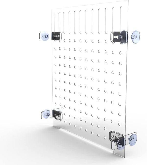 Aquarium Fish Tank Divider, Clear Acrylic Isolation Grid Board with Suction Cups for Fish Partition and Decoration