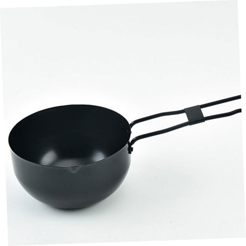 2pcs Set OUNONA Iron Outdoor Cooking Pot Stew Pot for Camping Campfire Cooking Equipment Stock Outdoor Cookware Kitchen