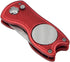 Golf Divot Repair Tool with Pop-up Button & Magnetic Ball Marker Pitch Mark, Lightweight, Portable, Mini Divot Repair