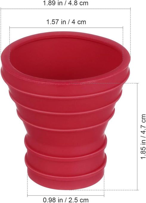 NUOBESTY Golf Pick-up Suction Cup Grabber, Rubber Golf Ball Retriever Picker Upper, Red