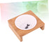 1 Table Single Bowl Pet Supplies - Dog Feeder Pet Dining Table with Ceramics Pet Bowl