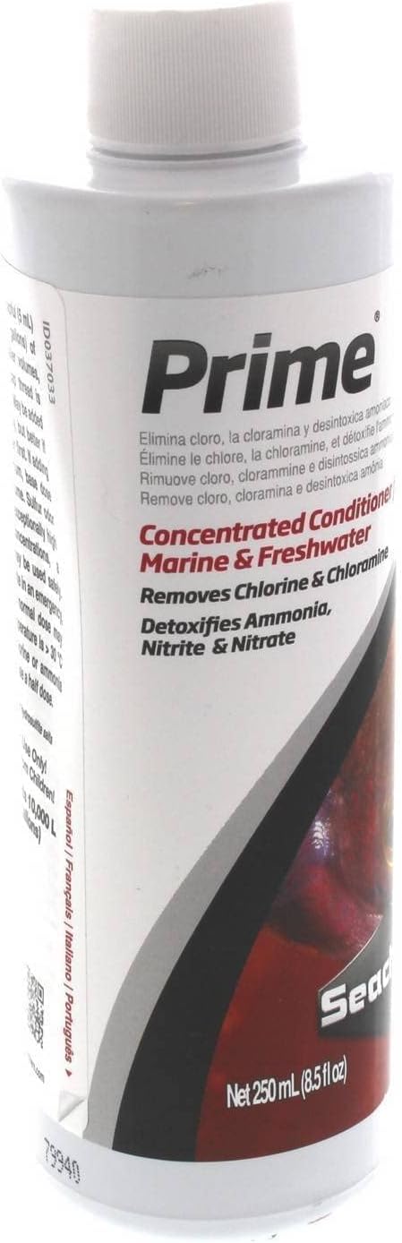 Seachem Prime Fresh and Saltwater Conditioner - 250 ml Chemical Remover and Detoxifier