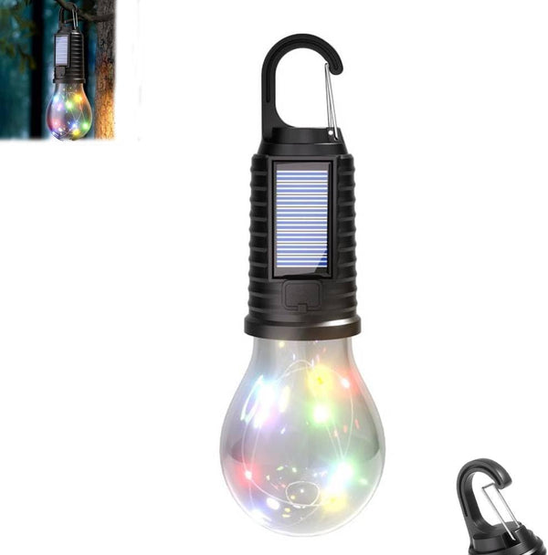 Generic Solar Rechargeable Hooked Camping Light,3 Light Modes Adjustable LED Solar Camping Lights,Portable