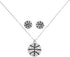 Sportybella Basketball Necklace & Earrings Set - Rhinestone Charm Jewelry Gift for Basketball Players