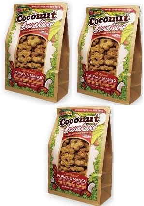 K9 Granola Factory Papaya and Mango Coconut Crunchers (Pack of 3)