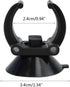 Aquarium Heater Holder Suction Cup Clip - Black for Fish Tube Hose Plant Decoration (Sucker Dia 1.34", Clip Dia 0.9)