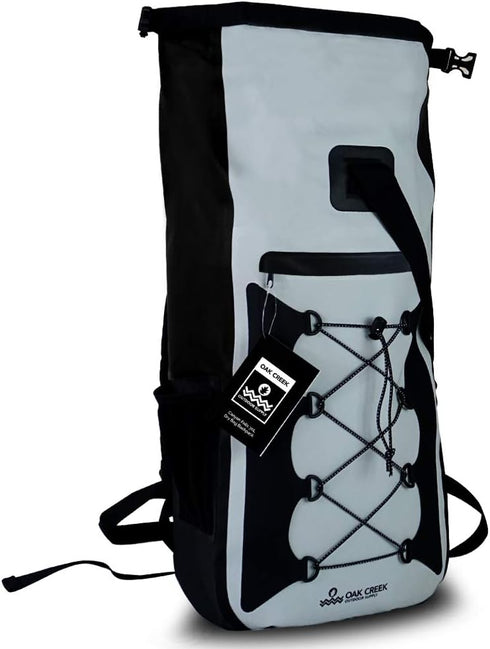 Oak Creek Canyon Falls 30L Waterproof Dry Bag Backpack, Premium PVC Construction with Padded Shoulder Straps